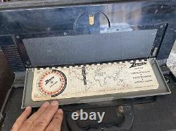 Vintage Zenith Trans Oceanic Wave Magnet Tube Radio Model T600-T600L. 1956