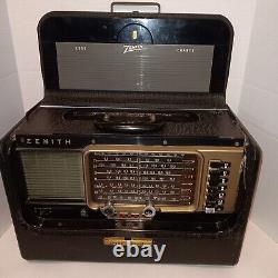 Vintage Zenith Trans Oceanic Wave Magnet Tube Radio Model Y600