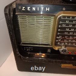 Vintage Zenith Trans Oceanic Wave Magnet Tube Radio Model Y600