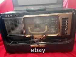 Vintage Zenith Trans Oceanic Wavemagnet Short Wave Radio pre-owned