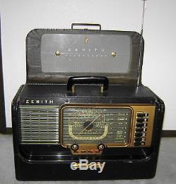 Vintage Zenith Trans-Oceanic Wavemagnet Shortwave Tube Radio-Transoceanic-Works