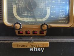 Vintage Zenith Trans-Oceanic Wavemagnet Tube Radio SW Multi-Band Portable