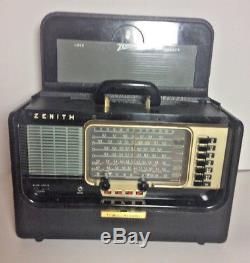 Vintage Zenith Trans-oceanic B600 Shortwave Ham Tube Radio 100% Working