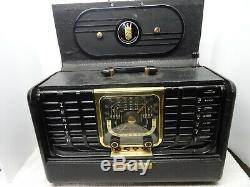 Vintage Zenith Trans-oceanic G500 World Band Ham Tube Portable Radio Good