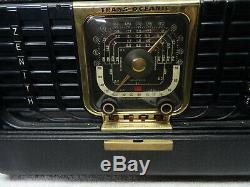 Vintage Zenith Trans-oceanic G500 World Band Ham Tube Portable Radio Good