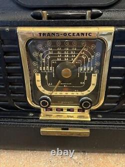 Vintage Zenith Trans-oceanic Standard Broadcast Radio G500 Tube Untested