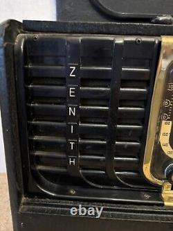 Vintage Zenith Trans-oceanic Standard Broadcast Radio G500 Tube Untested