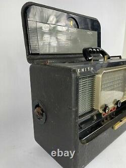 Vintage Zenith Trans-oceanic Tube Radio Model Y600