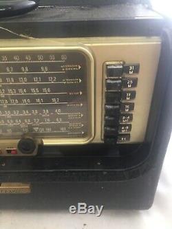 Vintage Zenith Trans-oceanic Tube Radio Model Y600