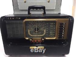 Vintage Zenith Transoceanic H500 Wave Magnet Short Wave Tube Radio Excellent