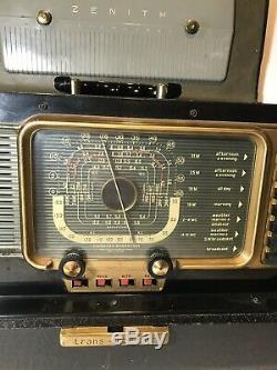 Vintage Zenith Transoceanic Model H500 Portable Tube Radio
