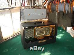 Vintage Zenith Transoceanic Model Tube Shortwave Portable Radio WORKS GREAT