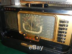 Vintage Zenith Transoceanic Model Tube Shortwave Portable Radio WORKS GREAT