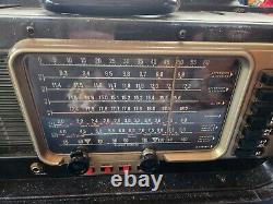 Vintage Zenith Transoceanic Multi-Band Shortwave Radio B600 1959 Extra Tubes
