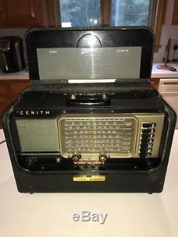 Vintage Zenith Transoceanic R600 Portable Ham Tube Radio with Manual Working