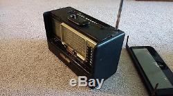 Vintage Zenith Transoceanic Wave Magnet Model L600 Tube Radio 1950's