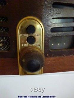 Vintage Zenith Tube AM Radio Turntable Model 5R086 Parts Repair