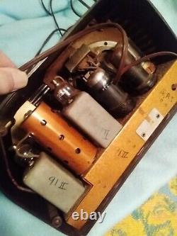 Vintage-Zenith Tube Radio 1939 model 6D311 BAKELITE VGC No Cracks! Bullet dial