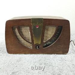 Vintage Zenith Tube Radio AM Model 6D030-Z Eames Wood Cabinet Not Working