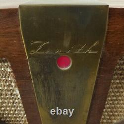 Vintage Zenith Tube Radio AM Model 6D030-Z Eames Wood Cabinet Not Working