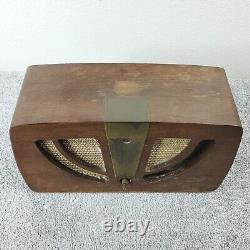 Vintage Zenith Tube Radio AM Model 6D030-Z Eames Wood Cabinet Not Working