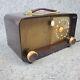 Vintage Zenith Tube Radio Model 5D811 Brown Bakelite AM Portable MCM Works