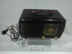 Vintage Zenith Tube Radio, Model 6-D-510, Brown Bakelite, 1940