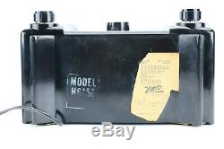 Vintage Zenith Tube Radio Model H615Z Bakelite Cabinet 1951 Mid Century Modern