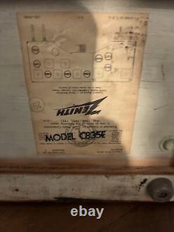 Vintage Zenith Tube Table Radio Model C835E