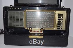 Vintage Zenith Wave Magnet Transoceanic Radio Working