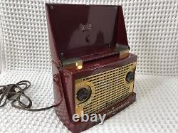 Vintage Zenith Zennette 4G800 Bakelite Portable Radio Chorded (Tested) (3A)