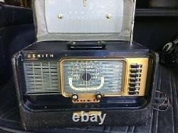 Vintage radio Zenith Transoceanic wavemagnet model H500 Portable Tube