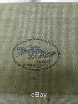 Vintage tube radio ZENITH WAVEMAGNET 6-G-601 M TRIPLE HI FICIENCY Clipper