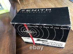 Vntg Radio Zenith TransOceanic Royal 1000-D BC ShortWave WaveMagnet WithBox Extras