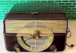 Vtg 1954 Zenith Cobra Matic Radio Phonograph Record Player TURNS ON, HUMS, SPINS