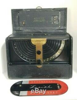 Vtg Antique ZENITH Long Distance AM Tube Type Radio Black Dial Model 6G001Y