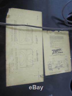 Vtg Zenith Model J 664 Cobramatic Radio Phonograph Bakelite Cabinet Tabletop