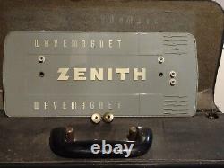 Vtg Zenith Trans-Oceanic Wave Magnet World-Band Radio Powers On