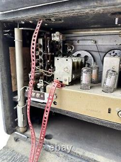 Vtg Zenith Trans-Oceanic Wave Magnet World-Band Radio Works 1950s Tube A600