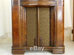 WORKING 1942 Antique Black Dial Long Distance Zenith Tube SW Radio Console 8S661
