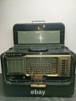 WORKING, 1950's, ZENITH MODEL 600 TRANSOCEANIC MULTIBAND RADIO