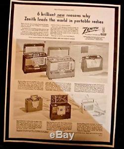 WORKING ZENITH MERIDIAN L507 SHORTWAVE THE POOR MANS TRANSOCEANIC With PAPERS