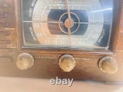 Wood Zenith Vintage Tube Radio NOT Working SHORT WAVE Table Top Orig Dial #6S527