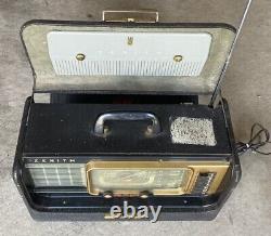 Working 1950s ZENITH Super Trans Oceanic Wave Magnet Tube Radio H500 withpaperwork