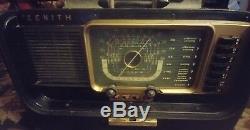 ZENITH 1951 MULTIBAND TRANSOCEANIC (HAM) RADIO H-500 w WAVEMAGNET
