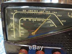 ZENITH 7R21 AM/FM restored bakelite antique vintage vacuum tube table radio