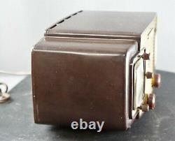 ZENITH BAKELITE TUBE CLOCK RADIO #L-520 PARTS ONLY For Parts/No Returns
