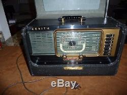 ZENITH H-500 TRANS-OCEANIC RADIO 1950'S Works good
