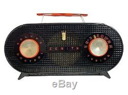 ZENITH Model M-510Y ART DECO tube Radio Burgundy Color