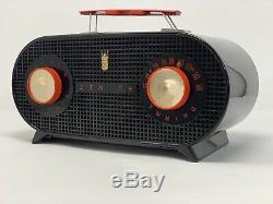 ZENITH Model M-510Y ART DECO tube Radio Burgundy Color